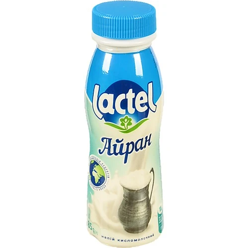 Напій кисломолочний 1.6% Айран Lactel п/пл 185г