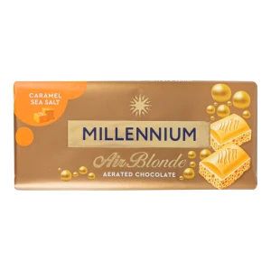 Шоколад білий пористий Caramel Sea Salt Air Blonde Millennium м/у 85г