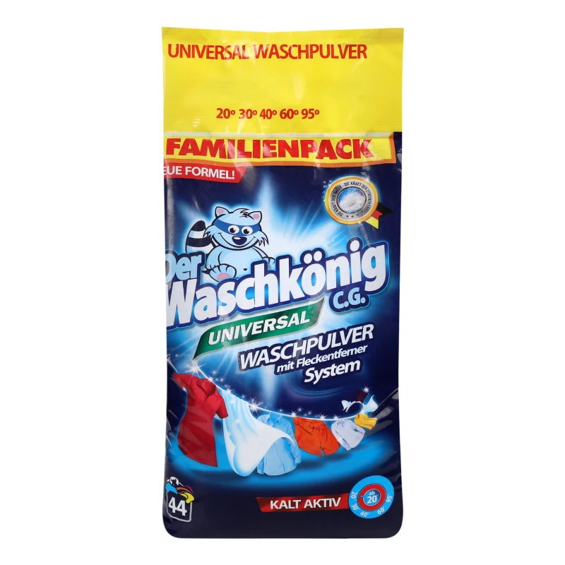 Засіб мийний порошкоподібний Universal Der Waschkonig 3.036кг