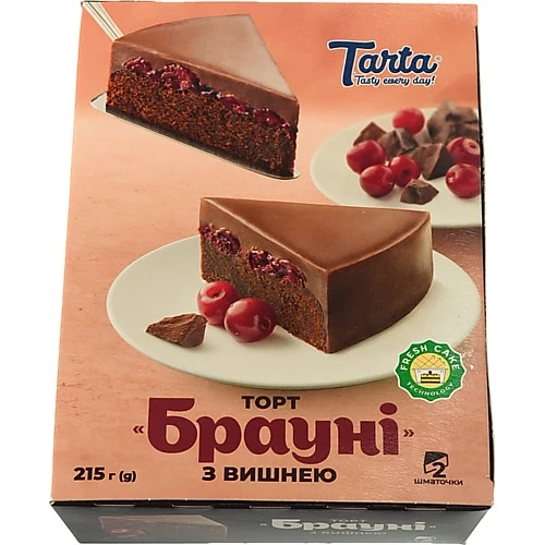 Торт з вишнею Брауні Tarta к/у 215г