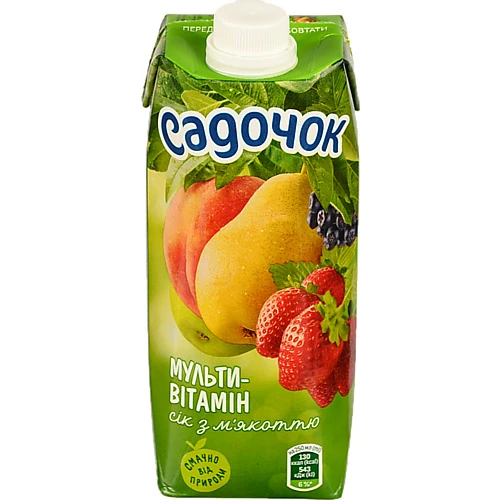 Нектар з м'якоттю Мультивітамін Садочок т/п 500мл