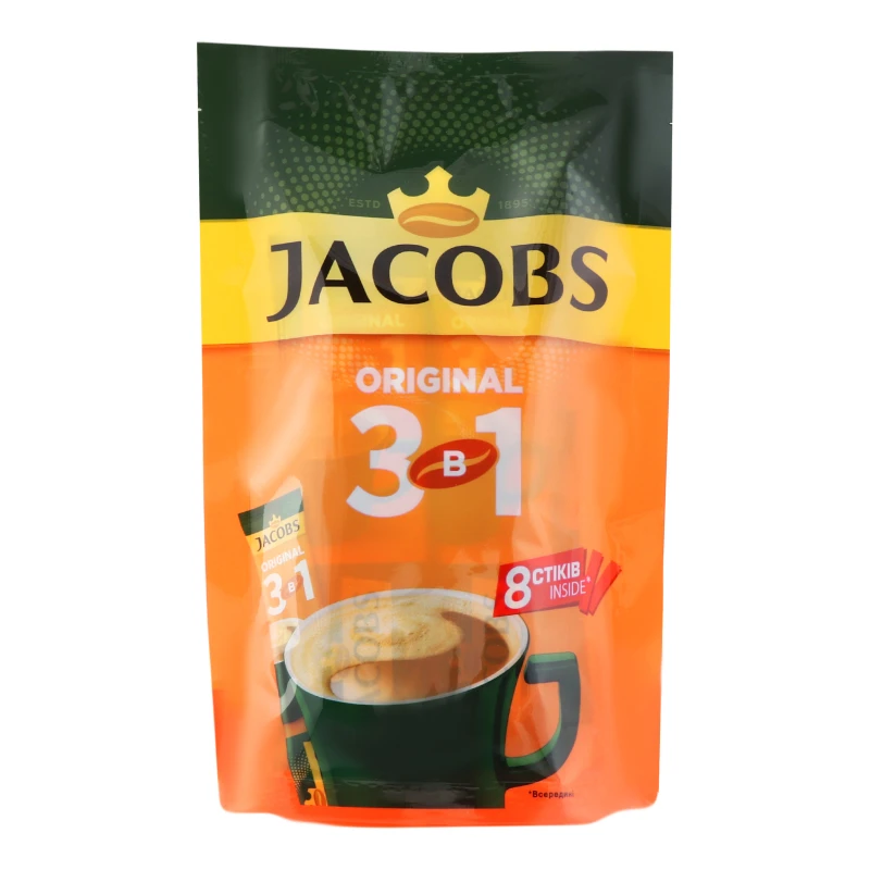 Кава Jacobs 8х12г 3в1 оріджинал