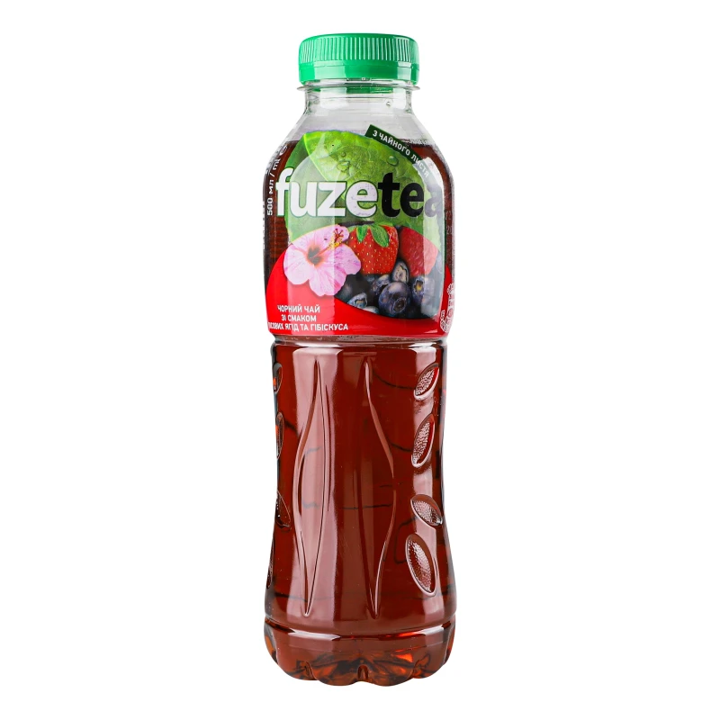 Чай холодний чорний зі смаком лісових ягід та гібіскуса Fuzetea п/бут 500мл