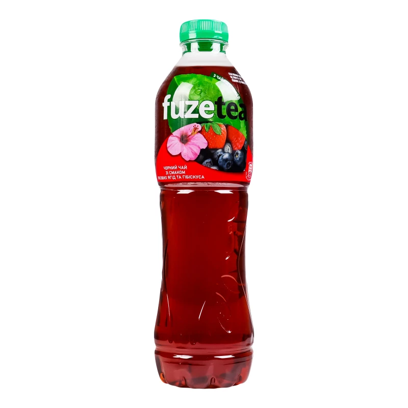 Чай холодний чорний зі смаком лісових ягід та гібіскусу Fuzetea п/пл 1л