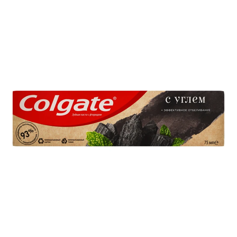 Паста зубна з вугіллям Ефективне відбілювання Colgate 75мл