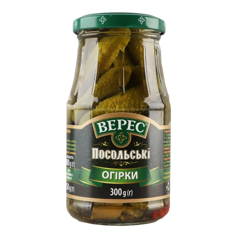Огірки Посольські Верес с/б 300г