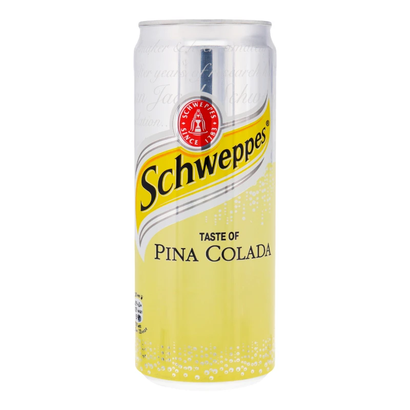 Напій безалкогольний сильногазований Pina Colada Schweppes з/б 330мл
