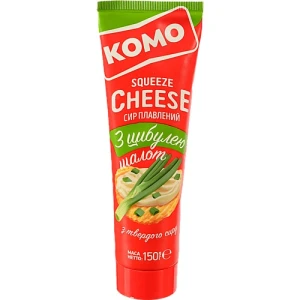 Сир плавлений 50% Шалот Squeeze cheese Комо туб 150г