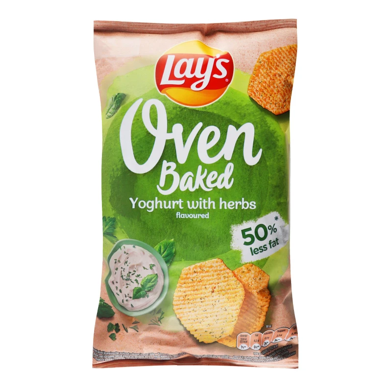 Чіпси картопляні запечені Yoghurt with herbs Oven Baked Lay's м/у 125г