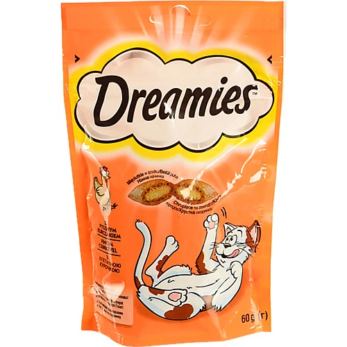 Ласощі для котів Dreamies з куркою 60г