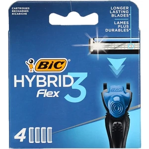 Касети змінні для гоління 3-лезові Hybrid 3 Flex Bic 4шт