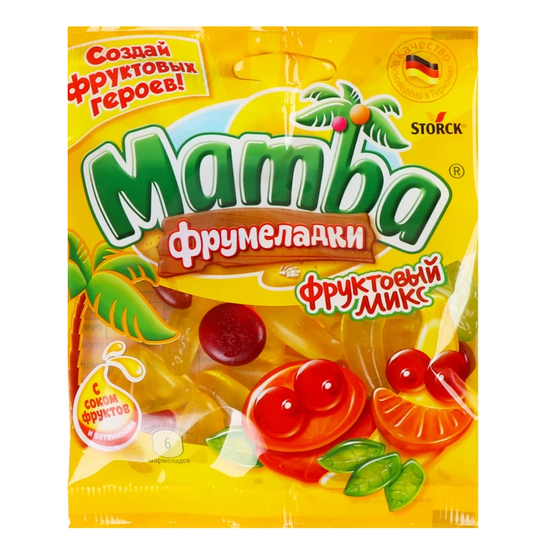 Мармелад жевательный Фруктовый микс Фрумеладки Mamba м/у 72г