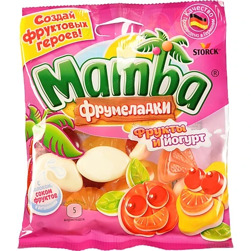 Мармелад жувальний Фрукти і йогурт Фрумеладки Mamba м/у 72г