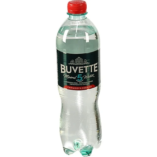 Вода мінеральна сильногазована №5 Buvette п/пл 0.75л