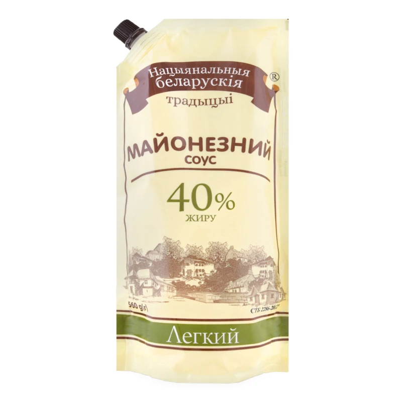 Соус майонезний 40% Легкий Національні Білоруські Традиції 560г