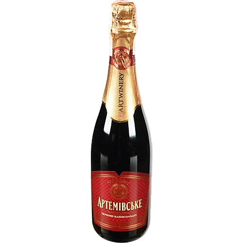 Вино ігристе 0.75л 10-13.5% червоне напівсолодке витримане Артемівське Artwinery пл