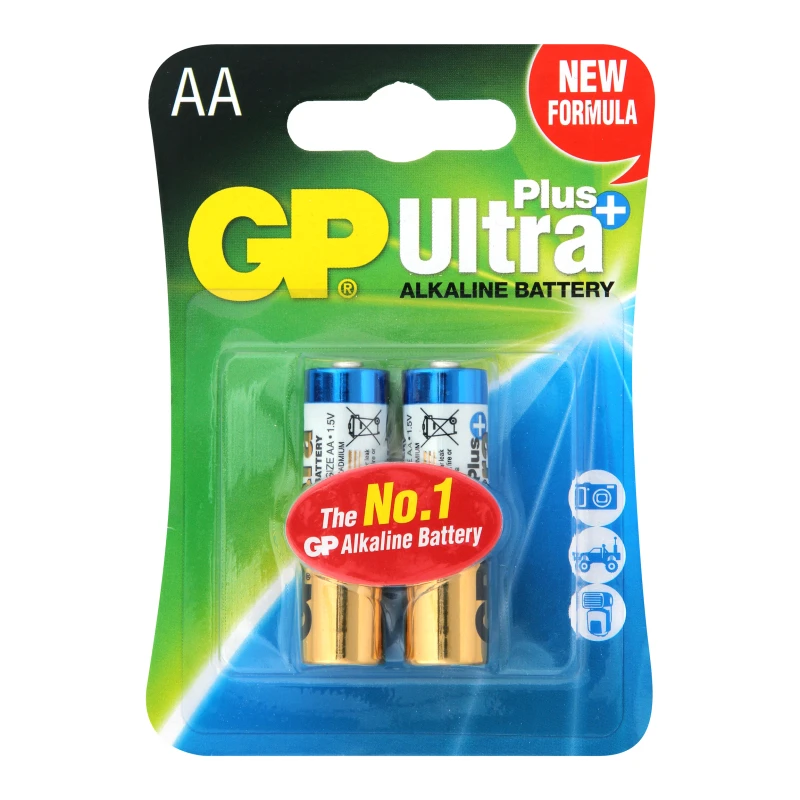 Батарейки АА LR6 №GP15AUP-2UE2 Ultra+ GP 2шт