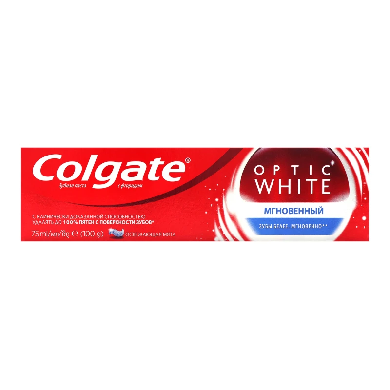 Паста зубна Миттєвий Optic White Colgate 75мл