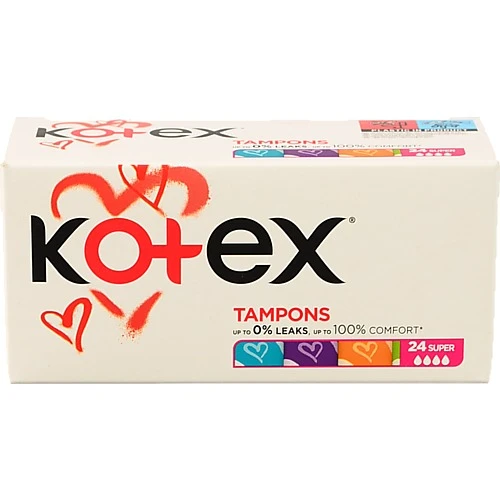 Тампони гігієнічні Супер Kotex 24шт