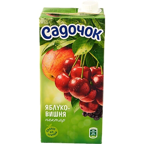 Нектар освітлений пастеризований Яблуко-вишня Садочок т/п 0.95л