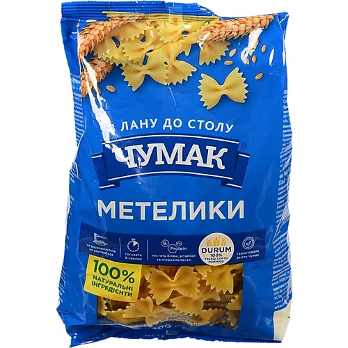 Макарони Чумак 400г метелики