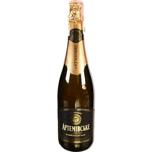 Вино ігристе 0.75л 10-13.5% біле напівсолодке Артемівське Artwinery пл