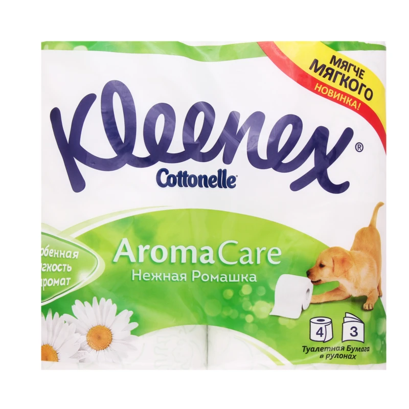 Папір туалетний Ніжна ромашка Cottonelle Kleenex м/у 4шт