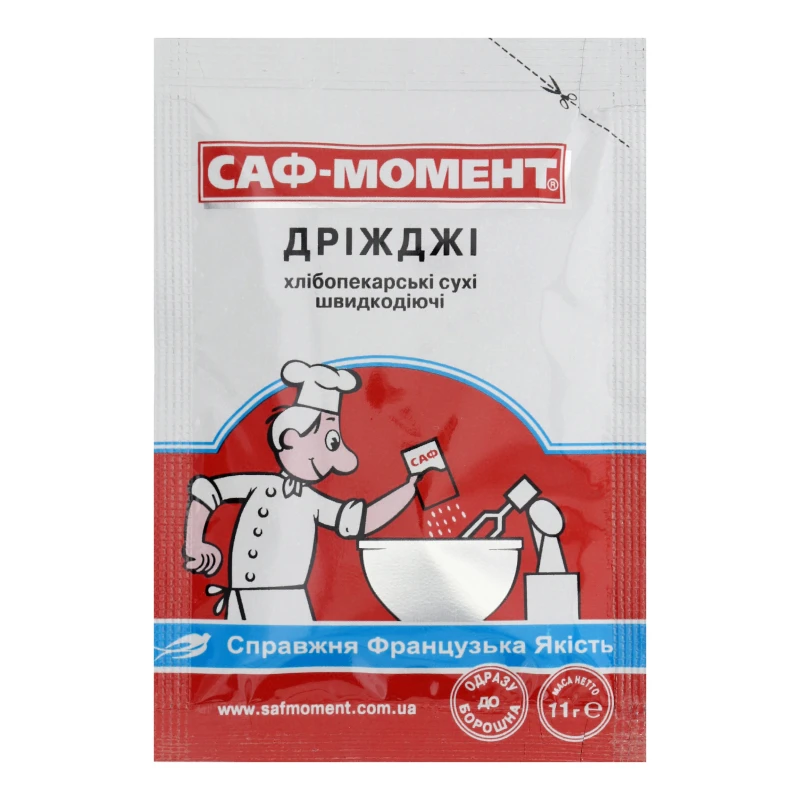 Дріжджі сухі хлібопекарські швидкодіючі Саф-Момент м/у 11г