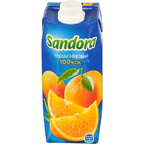 Сік апельсиновий неосвітлений Sandora т/п 500мл