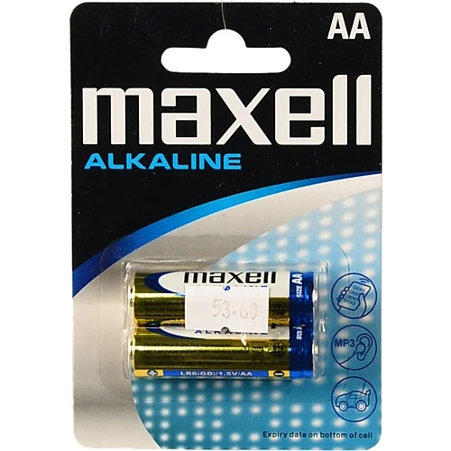 Батарейки АА LR6 Alkaline Maxell 2шт