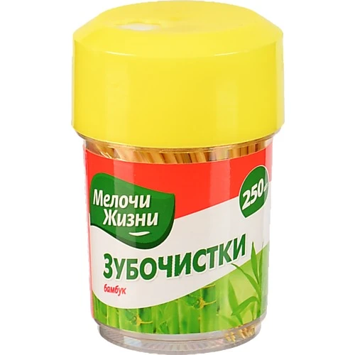 Зубочистки бамбукові Тонкі Мелочи жизни 250шт