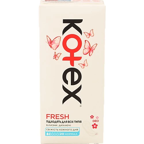 Прокладки Lux Normal Deo Aloe Vera щоденні індивідуальна упаковка Kotex 20шт