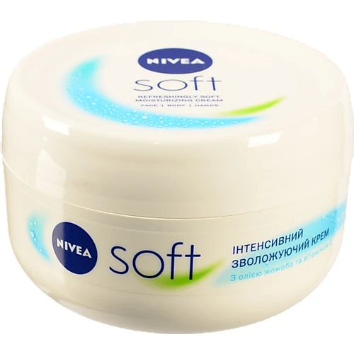 Крем для обличчя рук та тіла інтенсивний зволожуючий Soft Nivea 200мл