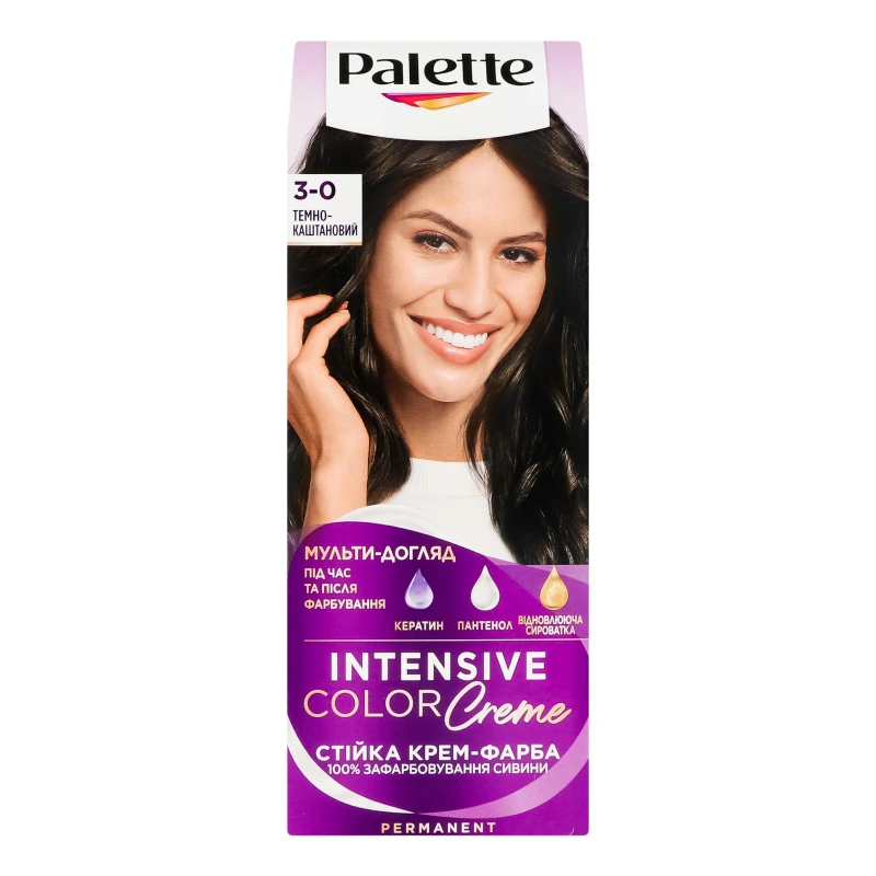 Крем-фарба для волосся Intensive Color №3-0 Palette 1шт