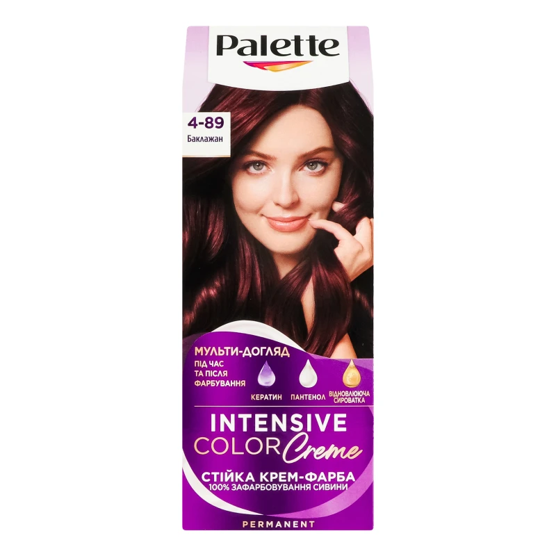 Крем-фарба для волосся Intensive Color №4-89 Palette 1шт