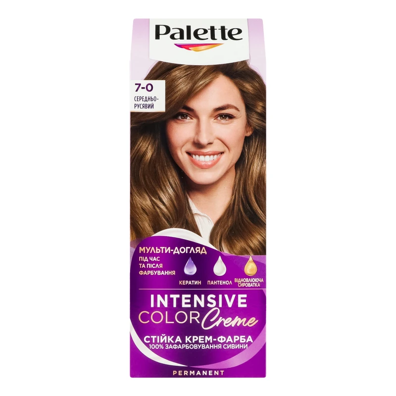Крем-фарба для волосся Intensive Color №7-0 Palette 1шт