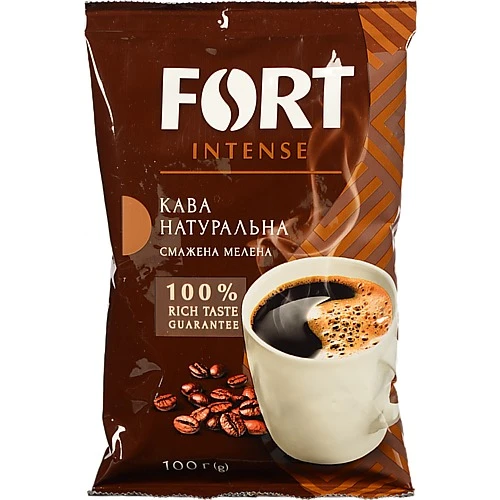 Кава натуральна смажена мелена Fort м/у 100г