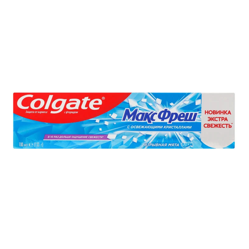 Паста зубна з освіжаючими кристалами Вибухова м'ята Макс Фреш Colgate 100мл