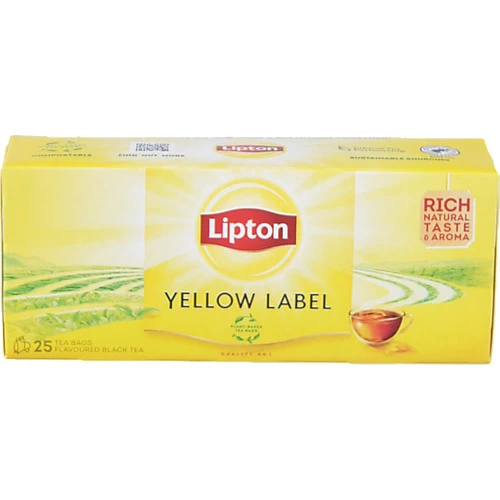 Чай чорний Lipton Yellow Label 25 пакетиків