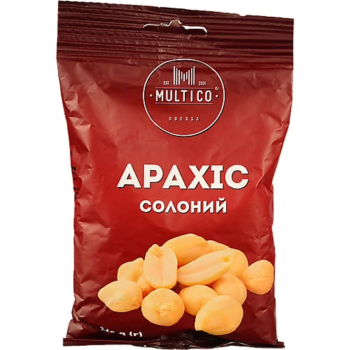Арахiс Multico 120г смажений солоний