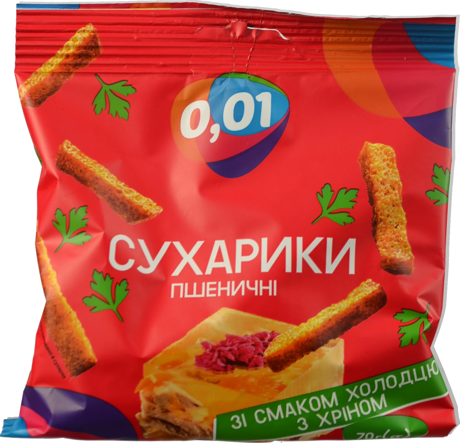 Сухарики пшеничні холодець хрін 70г