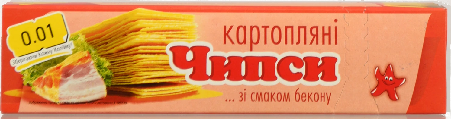 Чіпси 0.01 60г бекон