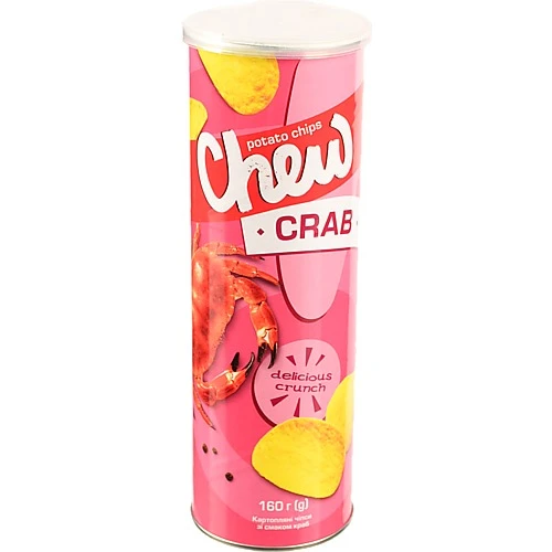 Чіпси Chew 160г краб