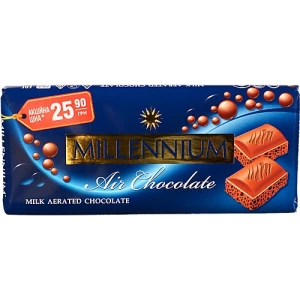 Шоколад Millennium молочний пористий 85г АКЦИЯ