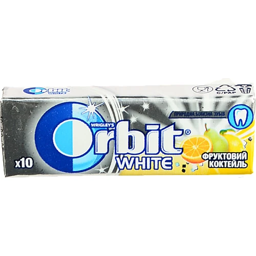 Жувальна гумка Orbit 14г вайт фрут подушечки