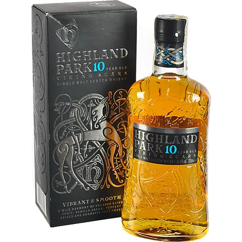 Віскі 0.7л 40% Highland park Viking Scars 10 year old к/у