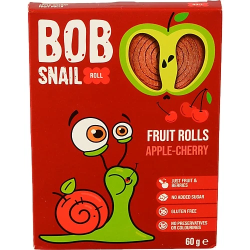Цукерки натуральні яблучно-вишневі Bob Snail к/у 60г