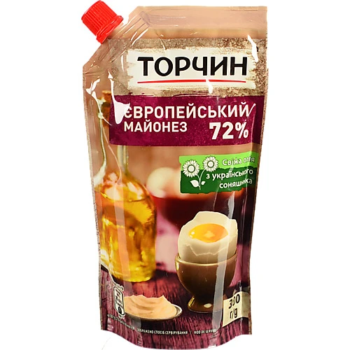 Майонез 72% Європейський Торчин д/п 300г