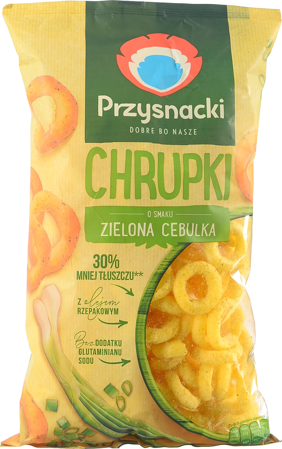 Снеки кукурудзяні зі смаком зеленої цибулі Przysnacki м/у 150г