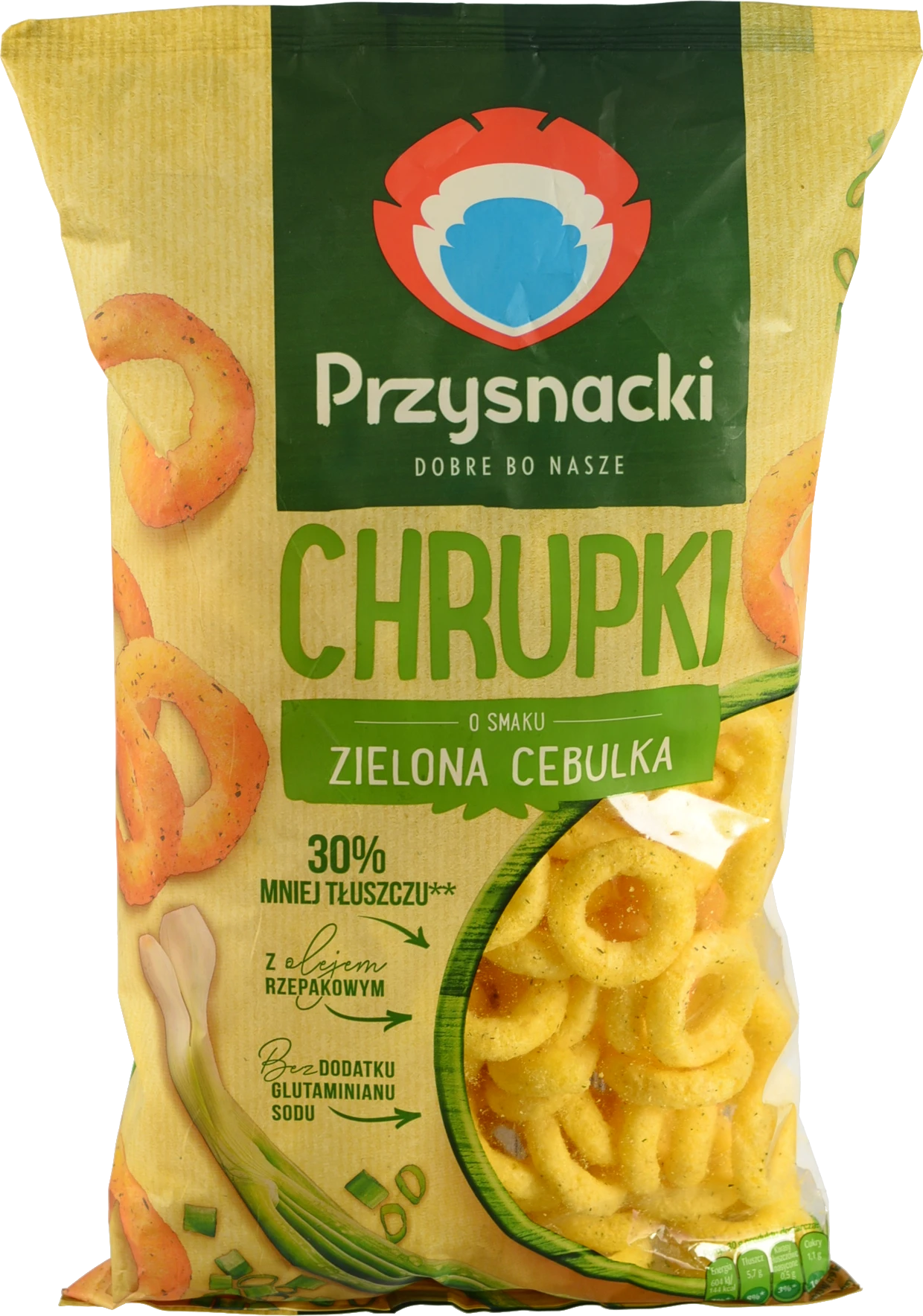 Снеки кукурудзяні зі смаком зеленої цибулі Przysnacki м/у 150г